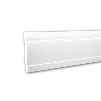  PROFHOME 153102 Sockelleiste Fußleiste Stuckleiste aus Polyurethan 2 m