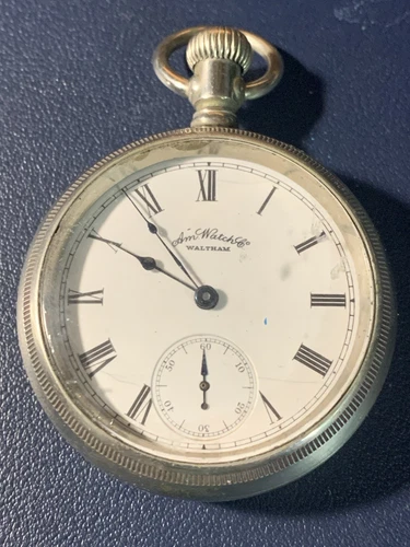 Vintage Am Waltham pocket watch , grade 820, model 1883, 1900, 18s, 15j runs