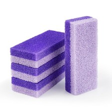 4 Pcs Foot Pumice Stone and Scrubber for 1 Count Pack of 4 , Purple, Blue