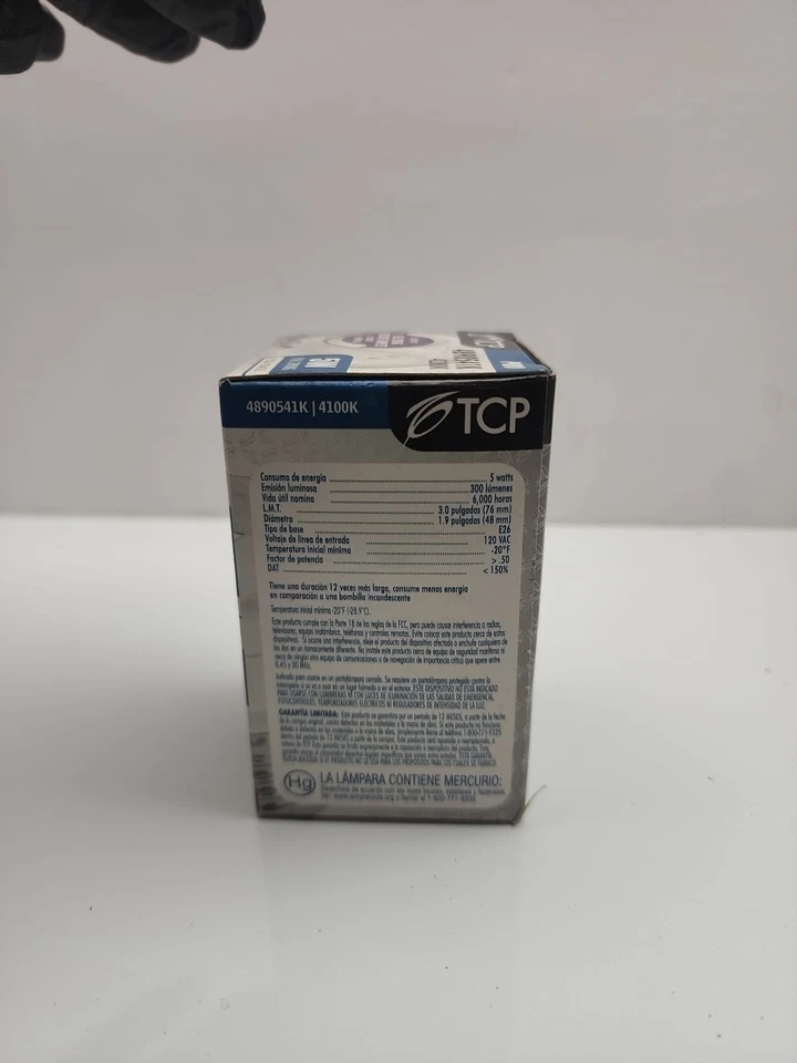 TCP 48905 41k 5Watt 4100Kelvin E26 Ultra Compact Fluorescent Lamp 👍 - Image 3 of 4