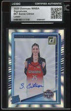 2025 Donruss WNBA #87 Sonia Citron Rated Rookies Signatures Holo Laser