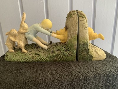 Vintage Disney Classic Winnie The Pooh Bookends With Box By Michel & Co