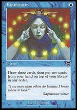 Brainstorm - Heavy Play MTG Mercadian Masques