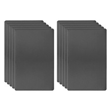 10pcs Metal Business Card 3.5x2.1x0.02" Oxidation Laser Engrave Adhesive Black