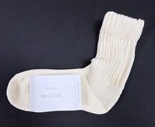 Na Nin FiFi Socks in Alabaster Cream - Made in Japan - 22 Retail - New