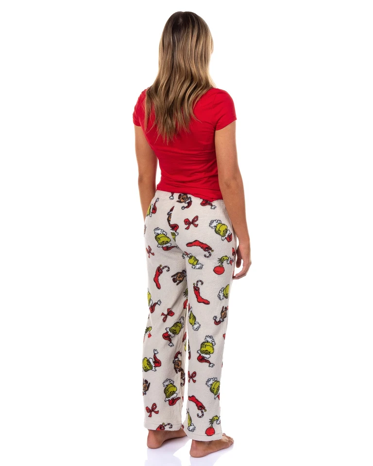 Dr. Seuss The Grinch Pajamas Women's Festive Mischief Lounge Sleep Pants - Image 4 of 4