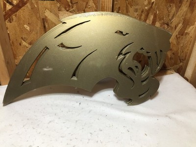 Plasma-Cut Wildcat Sign 16g Cold Rolled Steel 22'' X 12'' SCRATCHES