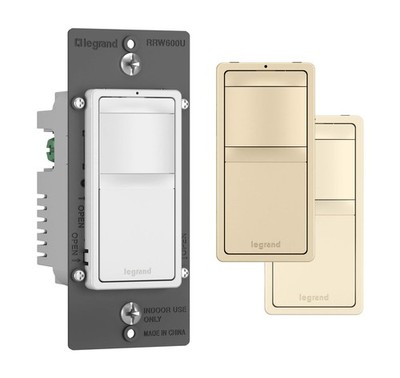 Legrand Radiant 600W Occupancy Motion Sensor Light White/Light Almond/Ivory