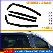 2x 4er Set Windabweiser für VW Sharan ab 2010 7N Regenabweiser PC Schwarz Profi