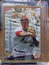 2009 Topps David Freese #643 Gold / 2009 (RC) St Louis Cardinals