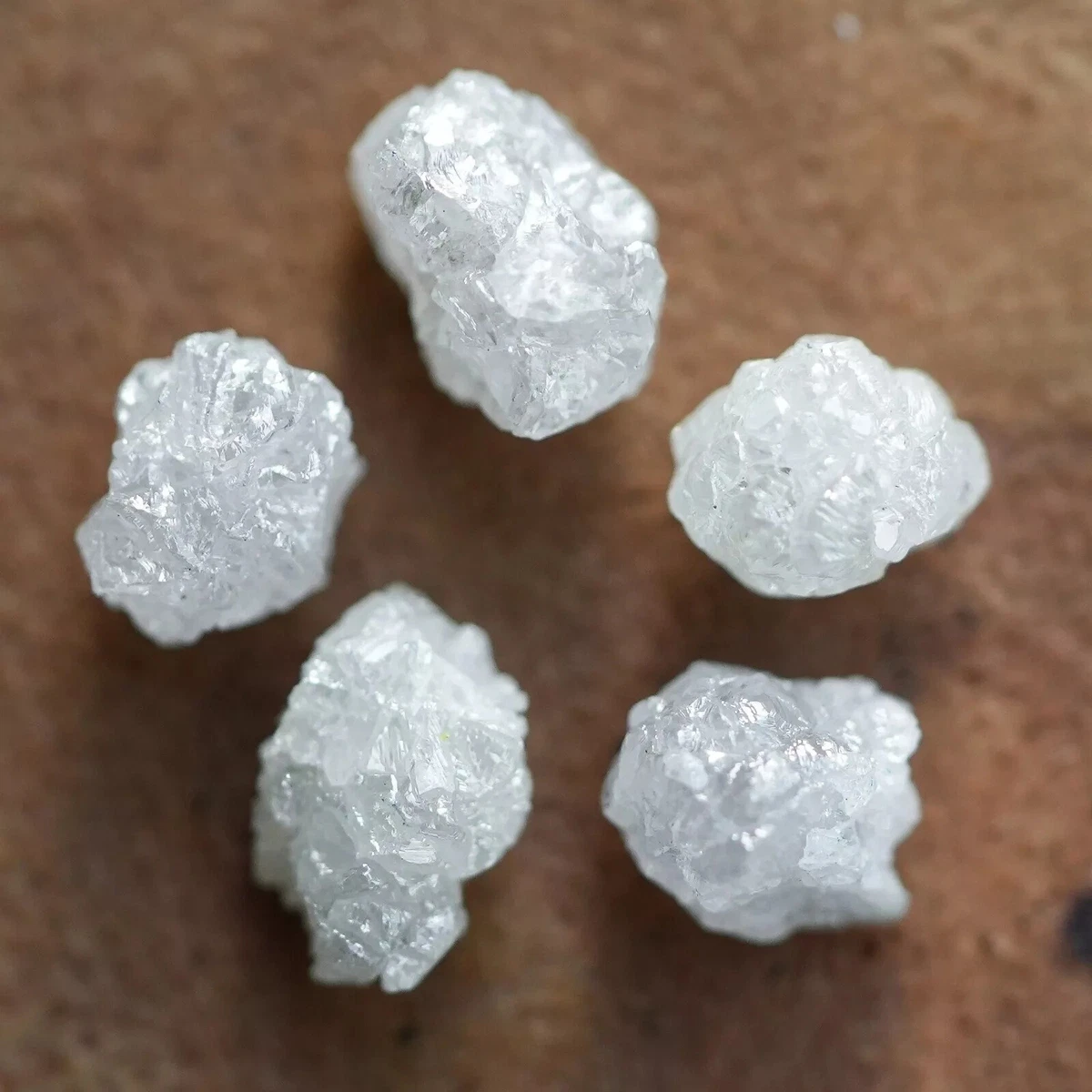 Paire De Diamants Bruts Naturels – 1,38 Carat – Rare Et Non Taillés