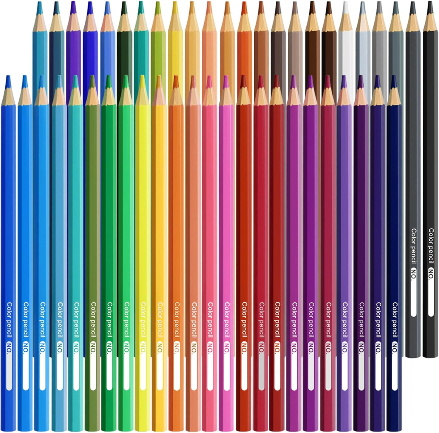 WISYOK 48 Colouring Pencils, Coloured Pencils for Adults Kids, Colour Pencils, P
