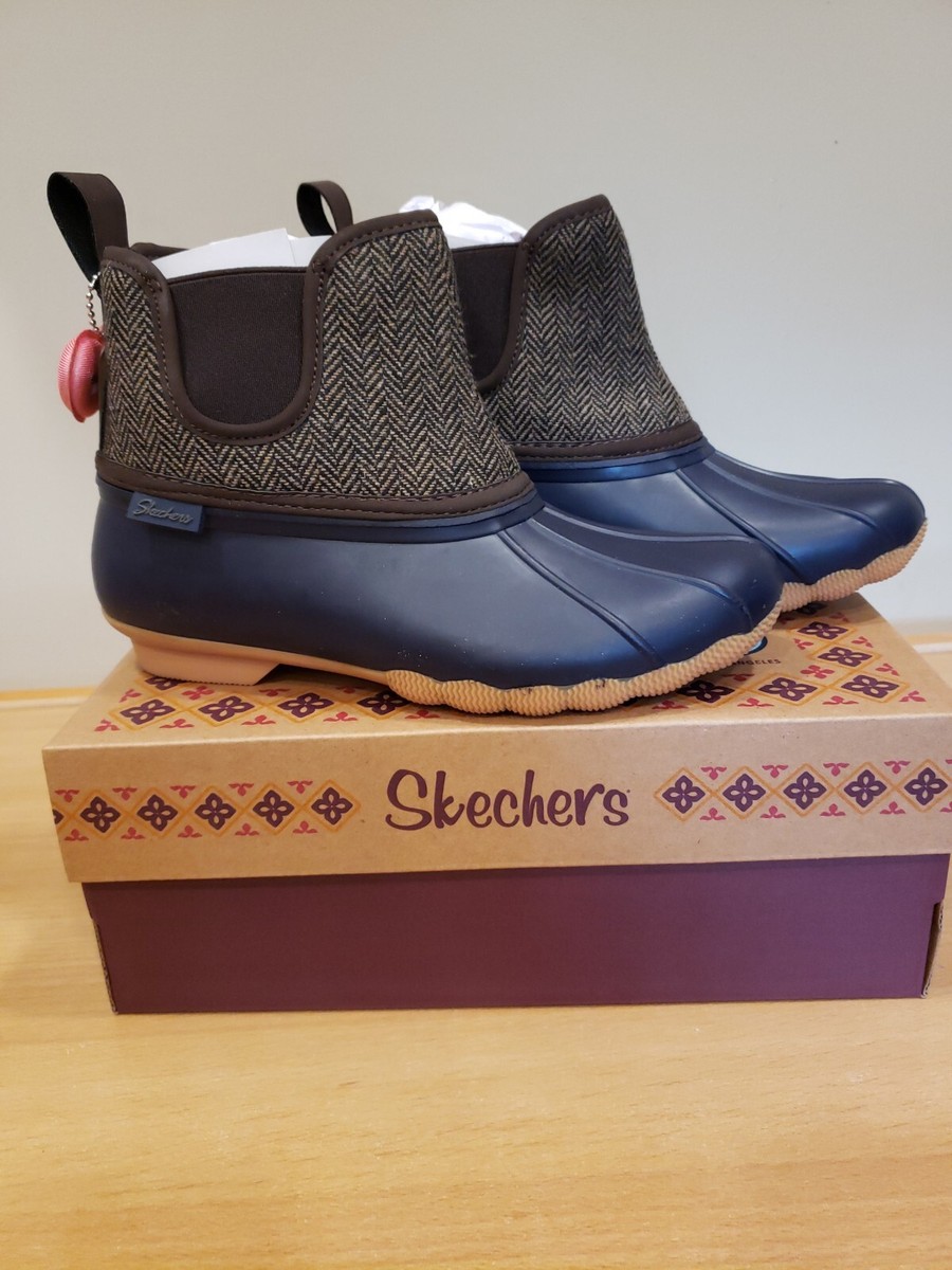 Skechers Pond Staying Dry Waterproof Women's Duck Rain Boots Size