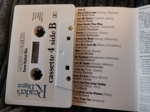 The Unforgettable Stars - Great Ballad Hits - Cassette 4 (Cassette Tape) - Picture 3 of 3