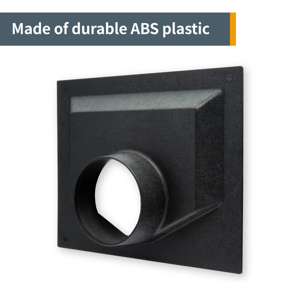 POWERTEC 8-1/2 pulgadas articulado colector de campana antipolvo - montaje de plástico ABS (70102) Foto 3 de 4