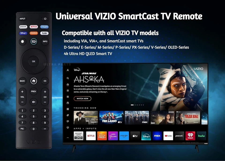 Original XRT140 Remote Control for All VIZIO Smartcast D/E/M/P/V/PX Series TVs - Image 3 of 4