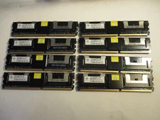 Nanya Lot 32GB (8 x 4GB) PC2-5300F fully buffered DDR2 667Mhz ECC Server Memory