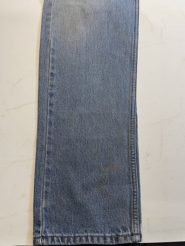 Levis 505 Jeans W34 L33 Mens Light Blue Regular Straight Fit Vintage Denim - Picture 3 of 12
