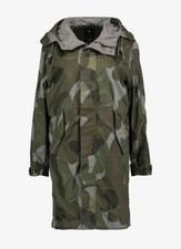 G-star Rovic Bf Women's Parka Jacket Camouflage Size M - Worn A Couple Of Times
