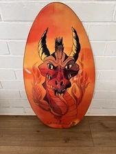 Vintage Dragon Fire Slick Lizard Skim Pro Copa SKIM Body Board 37 x 20