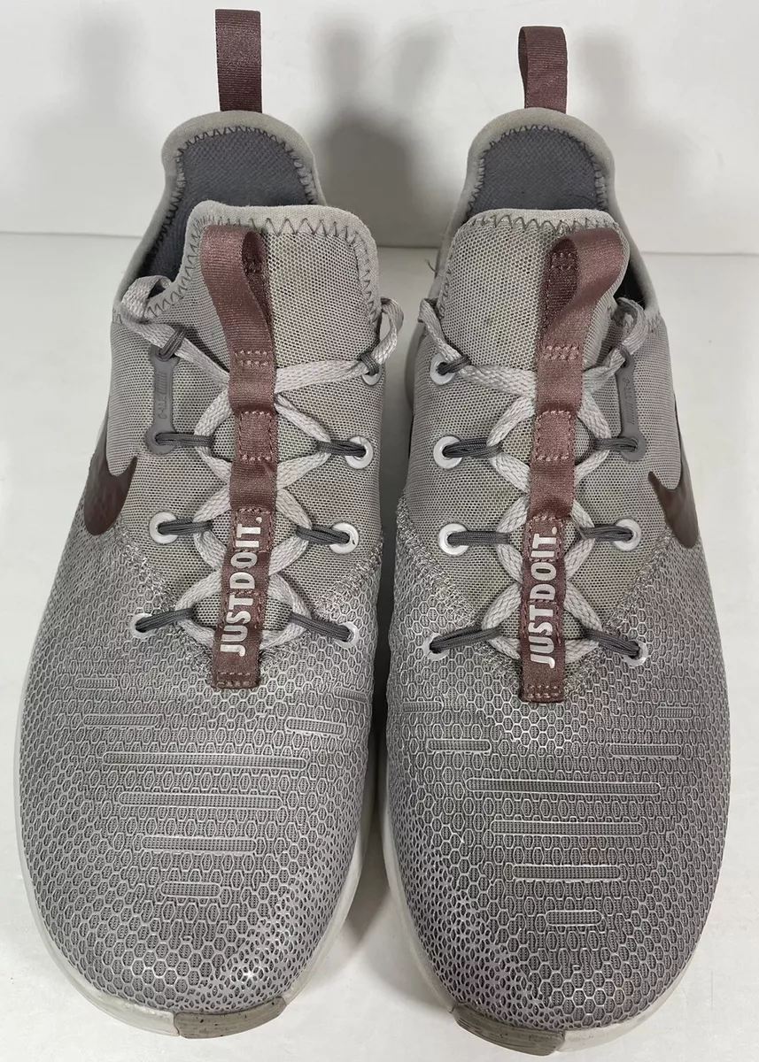 Nike Womens Free Trainer V8 Gray Running Shoes AH8803 002 Size 8.5