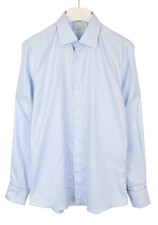 SUITSUPPLY Traveller Extra Slim Fit Formal Shirt Men's UK 43 Blue