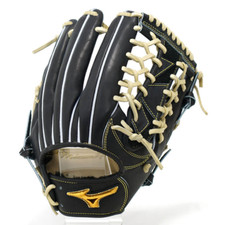 Mizuno Pro Baseball Hard Glove HAGA JAPAN Outfield for Left Thrower Black NEW