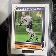 1999-00 UD Retro Generation Penguins Hockey Card #G5B Mario Lemieux