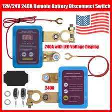 Remote Battery Disconnect Switch Battery Kill Switch 12V 240A for Auto RV ATV US