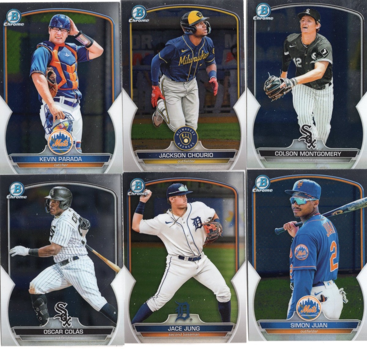 2023 Bowman Baseball Chrome Prospects & 1st Bowman Cards MLB