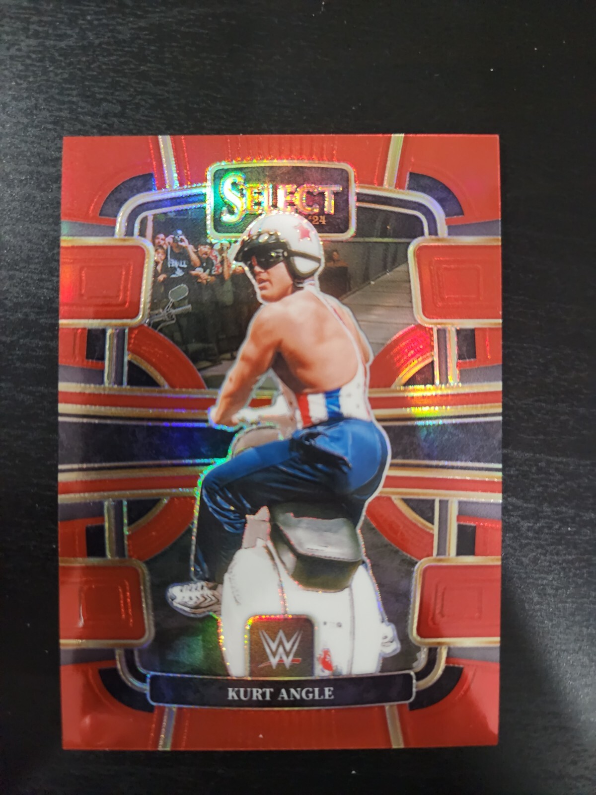 2024 panini select wwe Kurt Angle Red Prizm Concourse 059/175