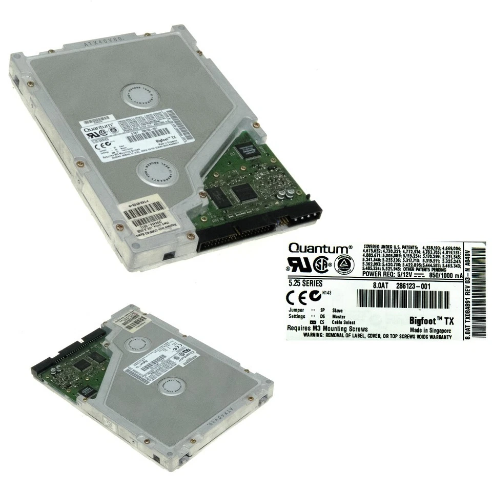 Hard Drive Compaq 298464-001 8GB 4.0k IDE 5.25'' TX08A891 - Image 3 of 3