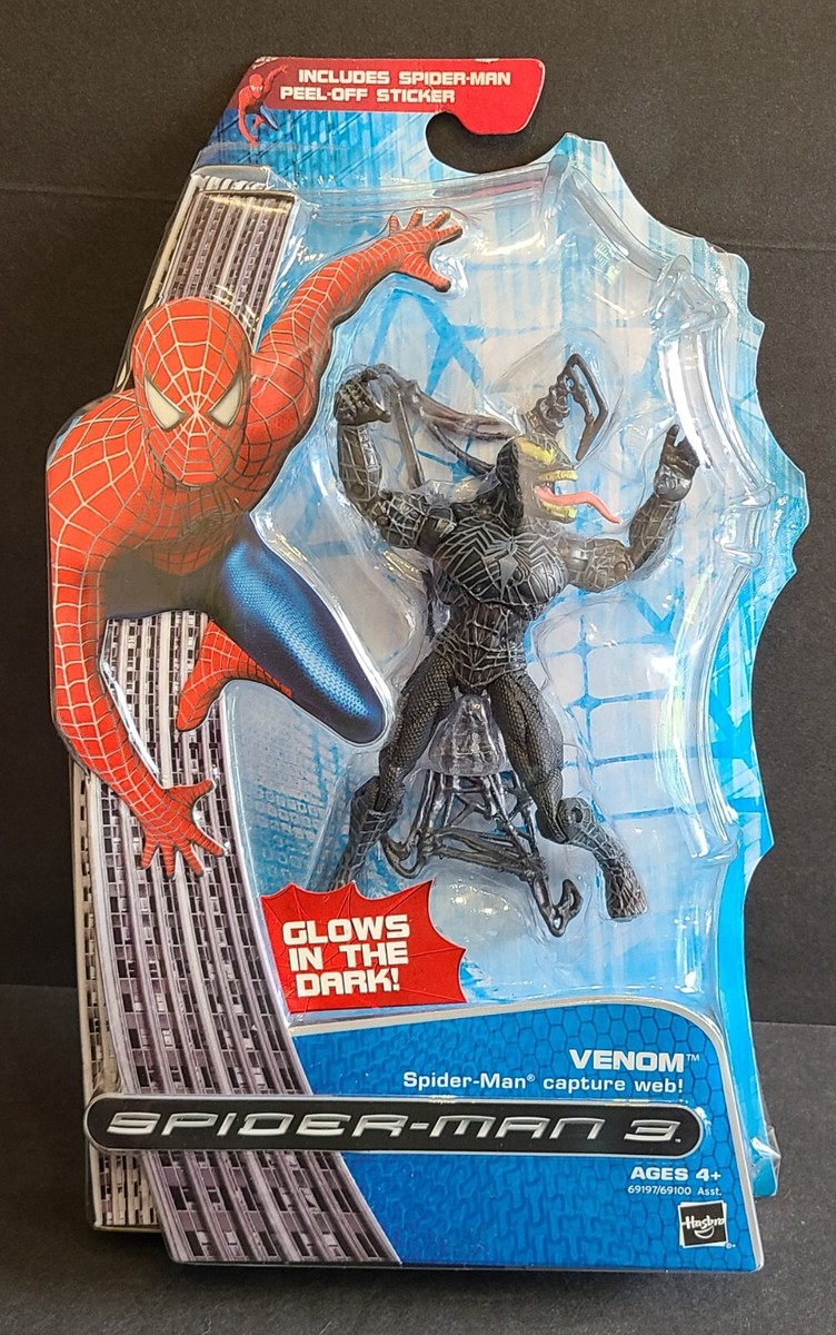 Spiderman 3 Venom Glow in the Dark w/ Web Capture action figure