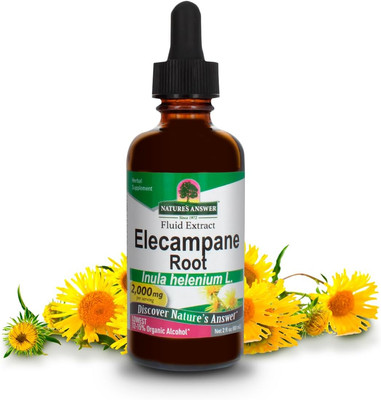 Elecampane Root 2 Oz. Low Organic Alcohol 2000Mg - Herbal Supplement - Non GMO &
