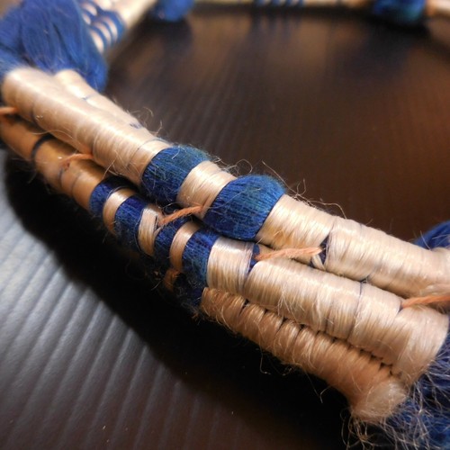 Bandana Blue Accessory Fashion Hairdressing Vintage Art Deco Woman Man N6978 - 第 7/12 張圖片