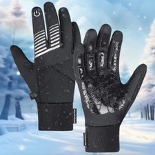 Non-Slip Winter Cycling Gloves Touchscreen Fleece Warm Gloves for Driving Sports