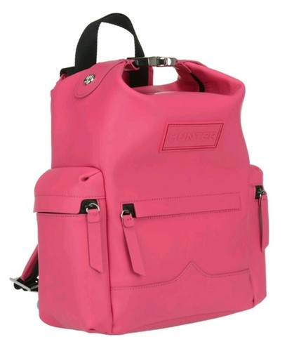 hunter rubberised leather backpack