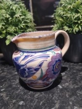 Original 1920s, Rene Hayes ,Ceramic Poole Pitcher Jug Hand painted by Rene Hayes