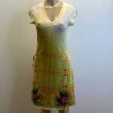 Alchemic Midi dress with sublimation print and side slits