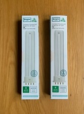 2 x 9 Watt 4 Pin Prong PL Interior Light Bulb U Tube Caravan Motorhome HLSP15