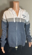 Authentic Dallas Cowboys Woman's Tri Sweatshirt NWT Reg 70 / Full Zip/ Hooded