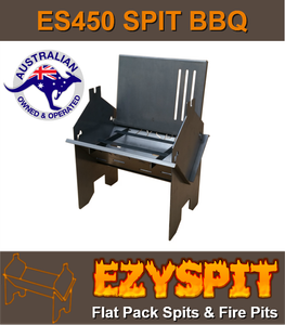 Collapsible Fire Pit Folding Barbecue And Spit Rotisserie Es450