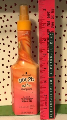 Got2b StylTini Strong One 24 hour Power Grip Spray Gel 8.5 oz hair HTF rare New