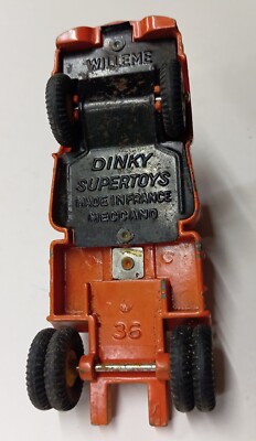 DINKY SUPERTOYS N°36A TRACTEUR WILLEME AVEC SEMI-REMORQUE FARDIER MECCANO FRANCE