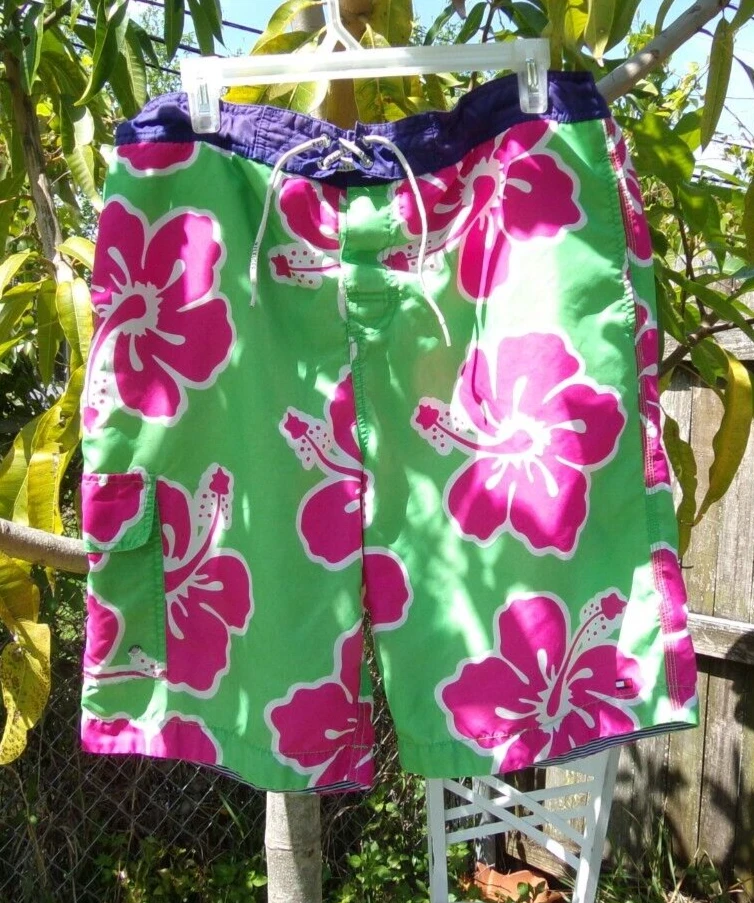 Tommy Hilfiger Bañador Board Shorts Floral Tropical Para Hombre Talla 40 Grande Verde Foto 3 de 4