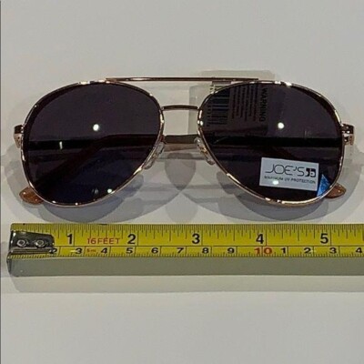 Joe\'s Jeans NWT Rose gold studded aviator sunglasses Joe main image 4