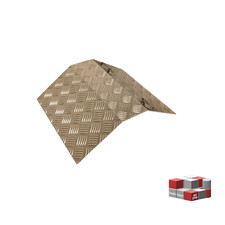 T&uuml;rschwellenrampe Rollstuhlrampe Barrierefrei Schwellenrampe Alu Riffelblech 5mm