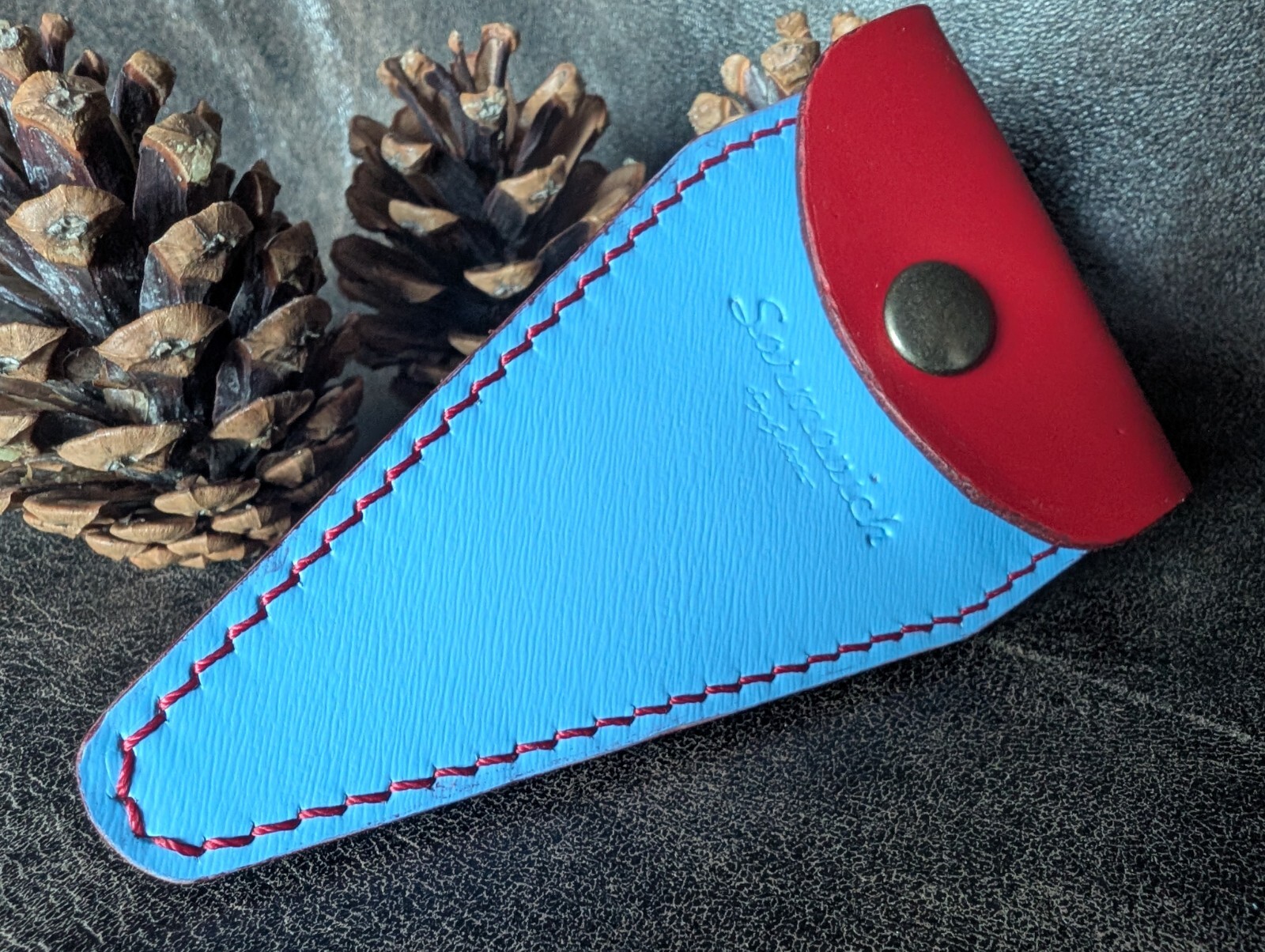 Handmade Scissors Case, Leather Manicure Case, Custom Scissors Pouch Handcrafted