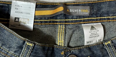 NEW Levis SilverTab Carpenter Wide Leg Pants 31x32 Blue