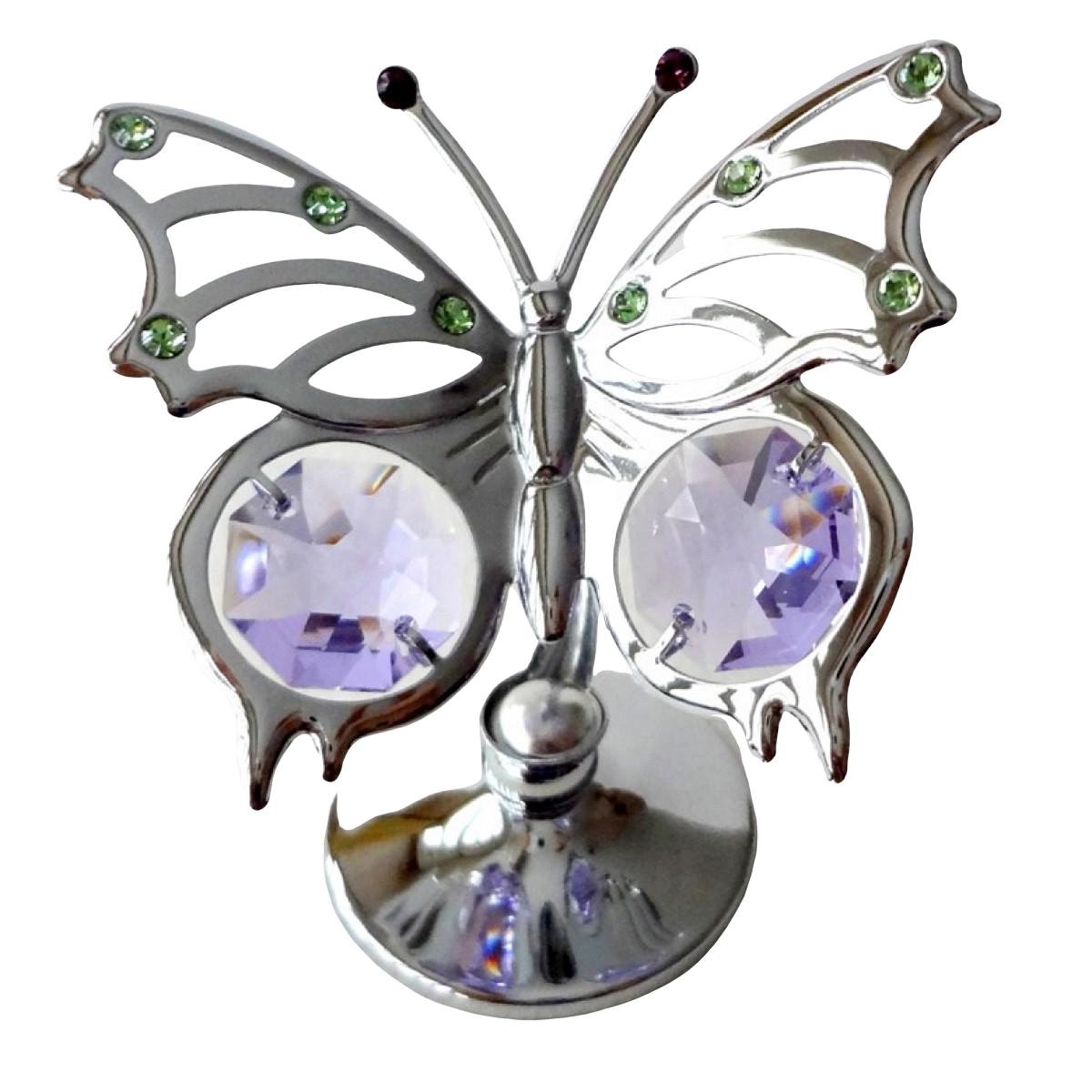 Crystocraft Angel Wing Butterfly Crystal Ornament With Swarovski Elements Boxed